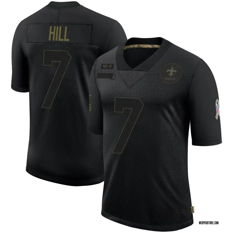 Black Men's Taysom Hill New Orleans Saints Limited 2020 Salute To Service Jersey