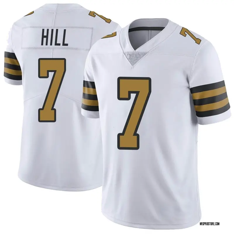 White Men's Taysom Hill New Orleans Saints Limited Color Rush Jersey